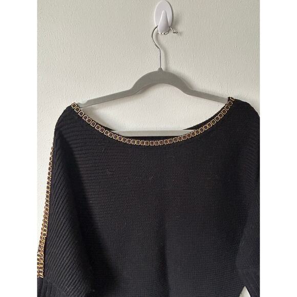 Black Cynthia Steffe, 90s, L, wool - with gold details - Picture 3 of 5